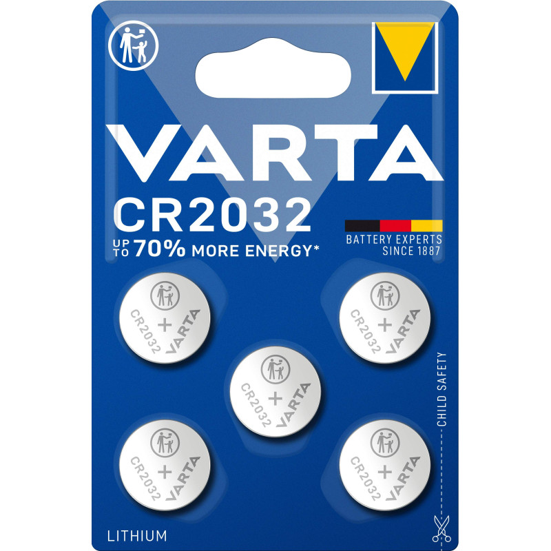 Piles CR2032 VARTA 3V Lithium: Puissance ultime - Prix imbattable