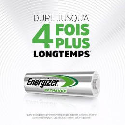 Piles Rechargeables AAA / HR03 700mAh Energizer Power Plus (par 4
