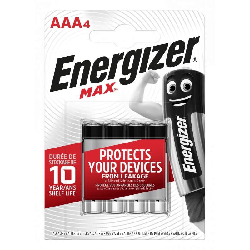 Piles AAA LR03 Alcalines Energizer Max
