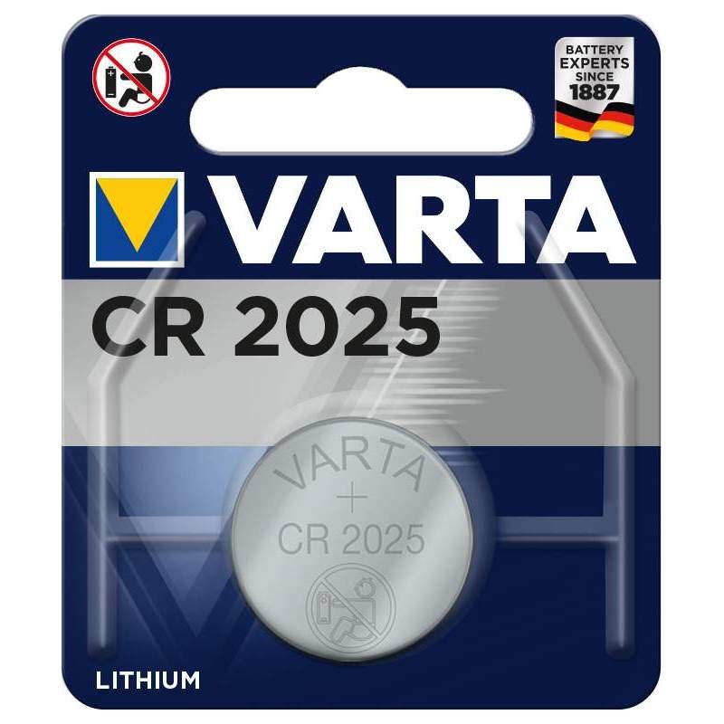 Pile Bouton CR2025 Varta Lithium 3V (par 1) - Bestpiles